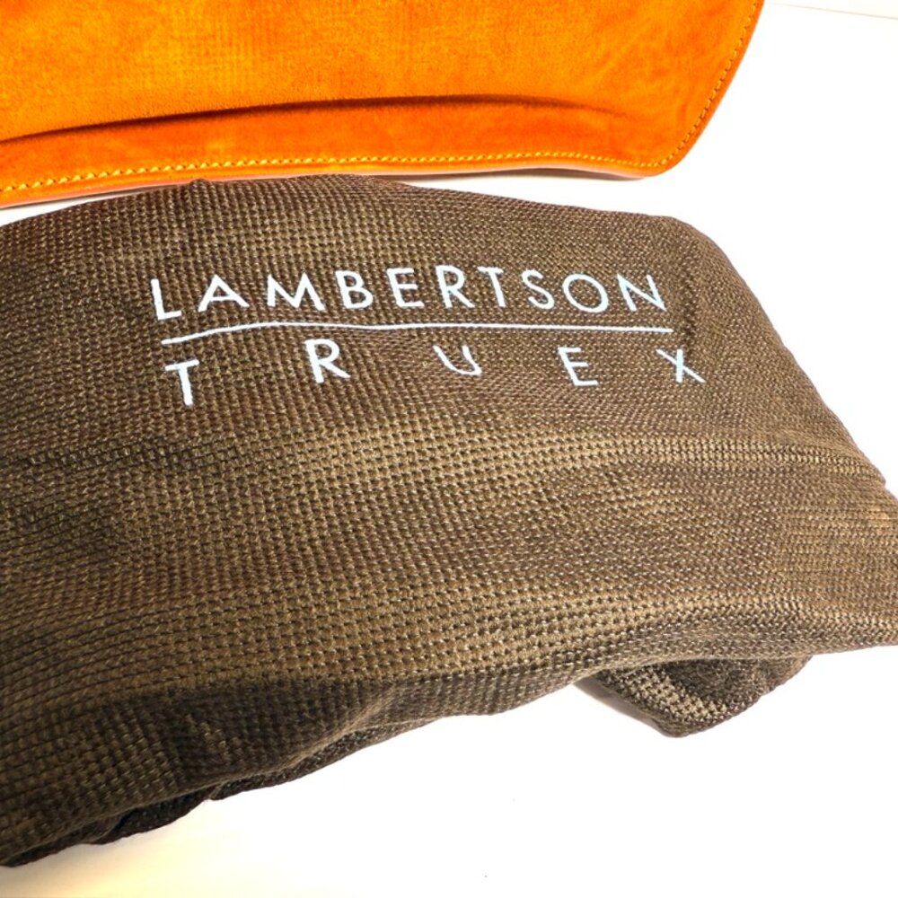 LAMBERTSON TRUEX Suede BOXCAR Satchel STUNNING With Tags - Picture 2 of 15